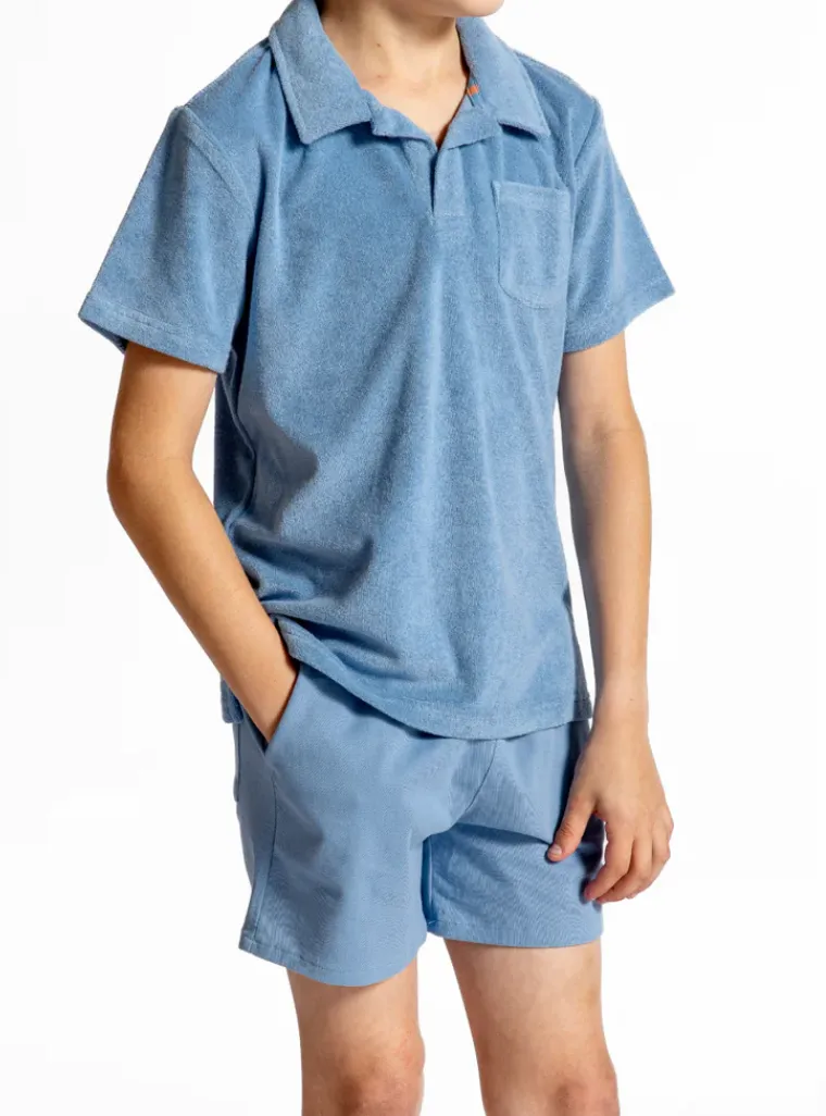 Surfside Blue French Terry Shorts