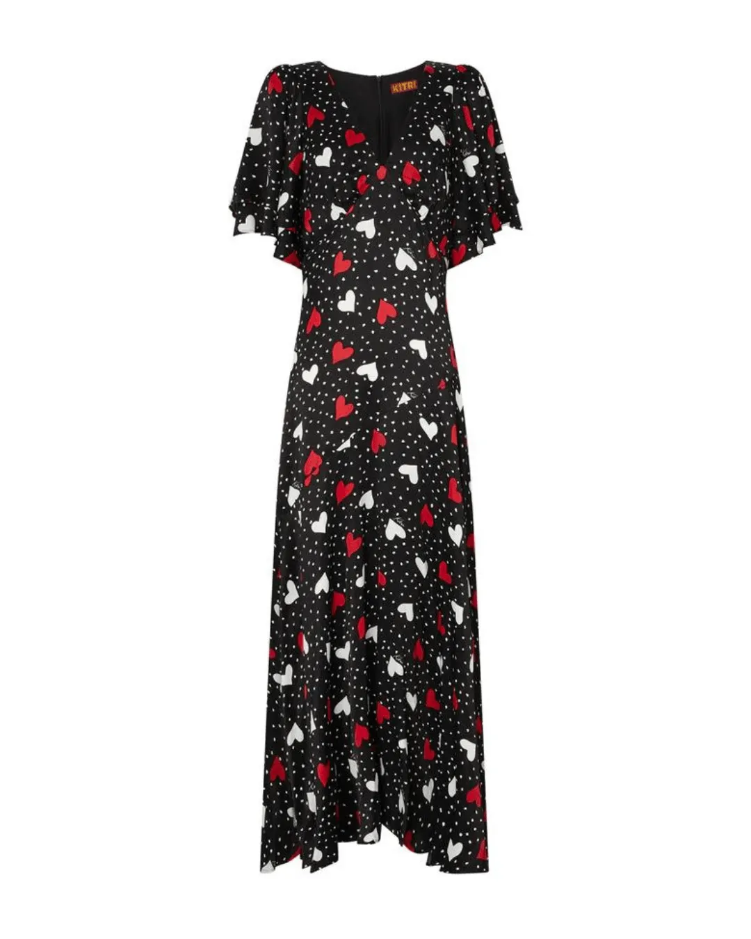 TALLULAH HEART PRINT MAXI DRESS