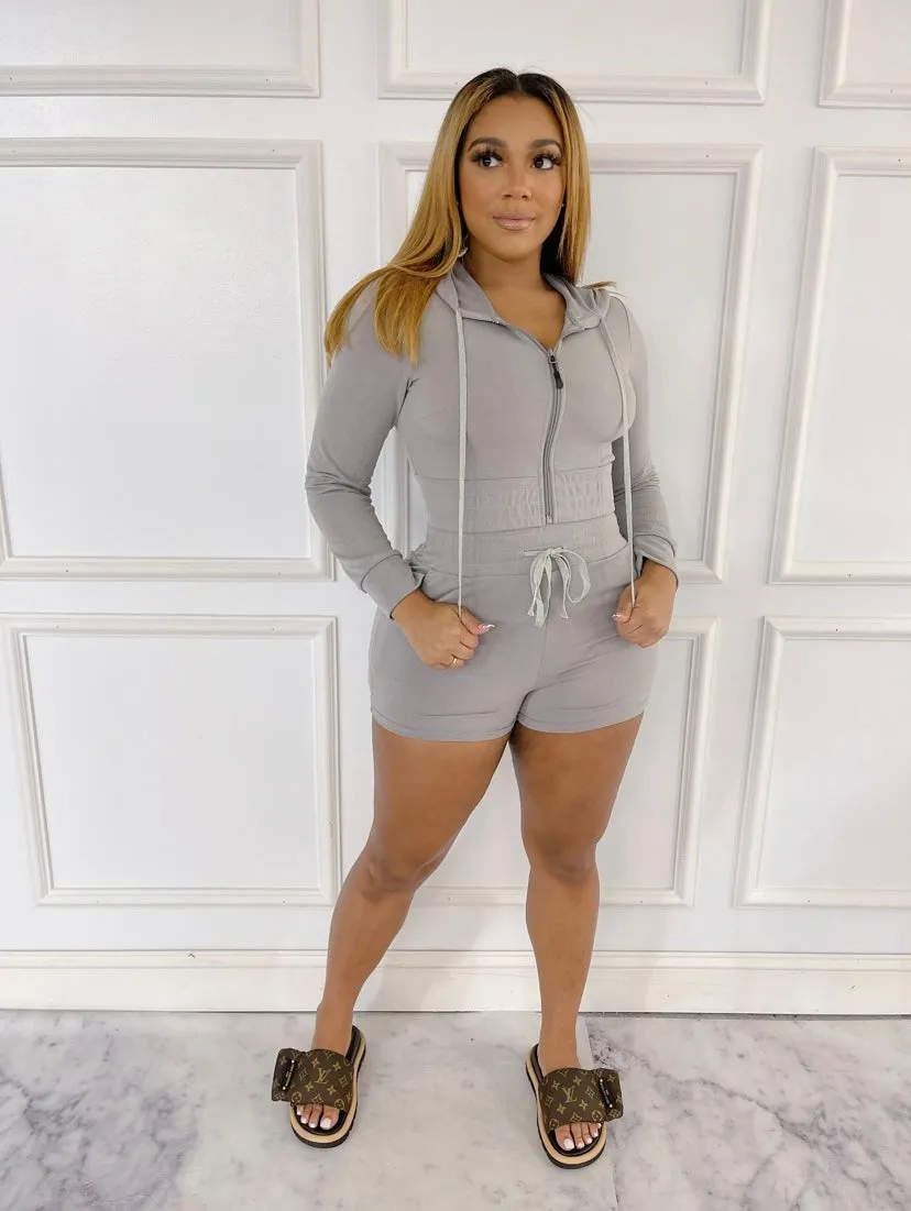 Terry Cloth Grey Set