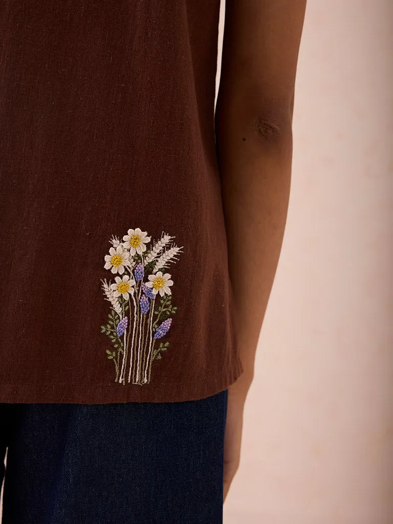 The Cocoa Sleeveless Shirt