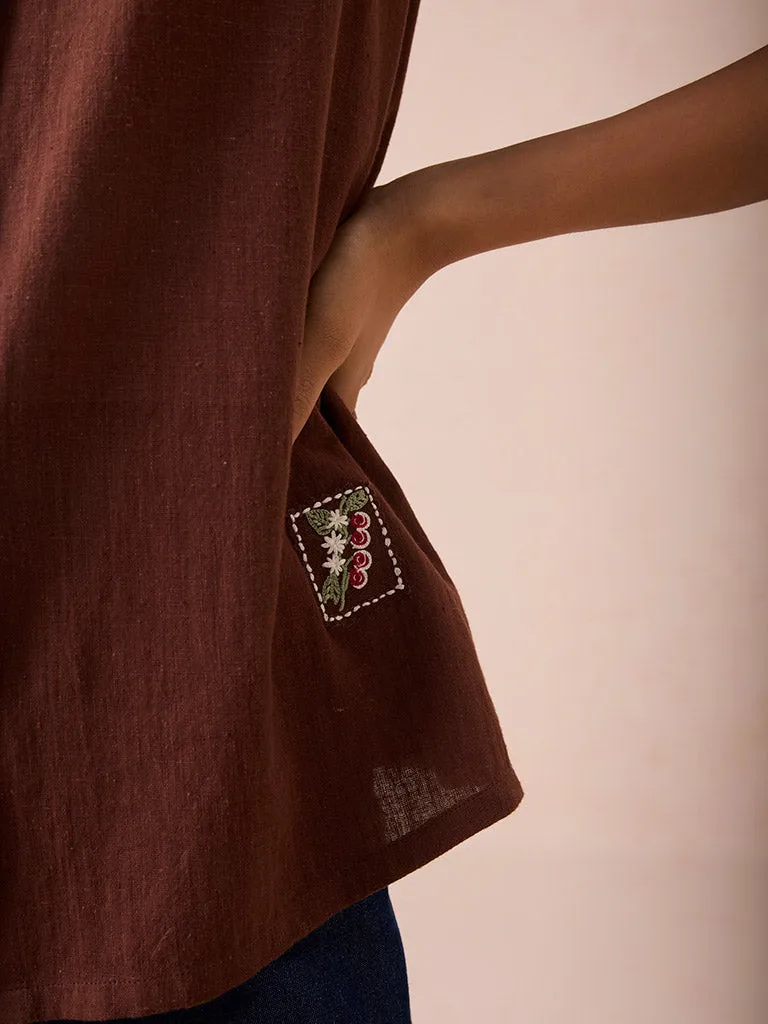The Cocoa Sleeveless Shirt
