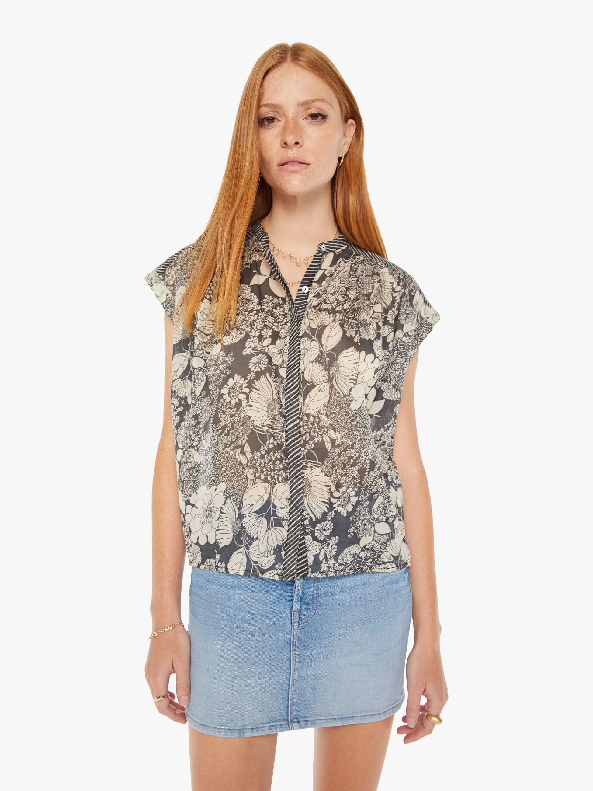 The Slow Ride Button Down in French Fairy Tale