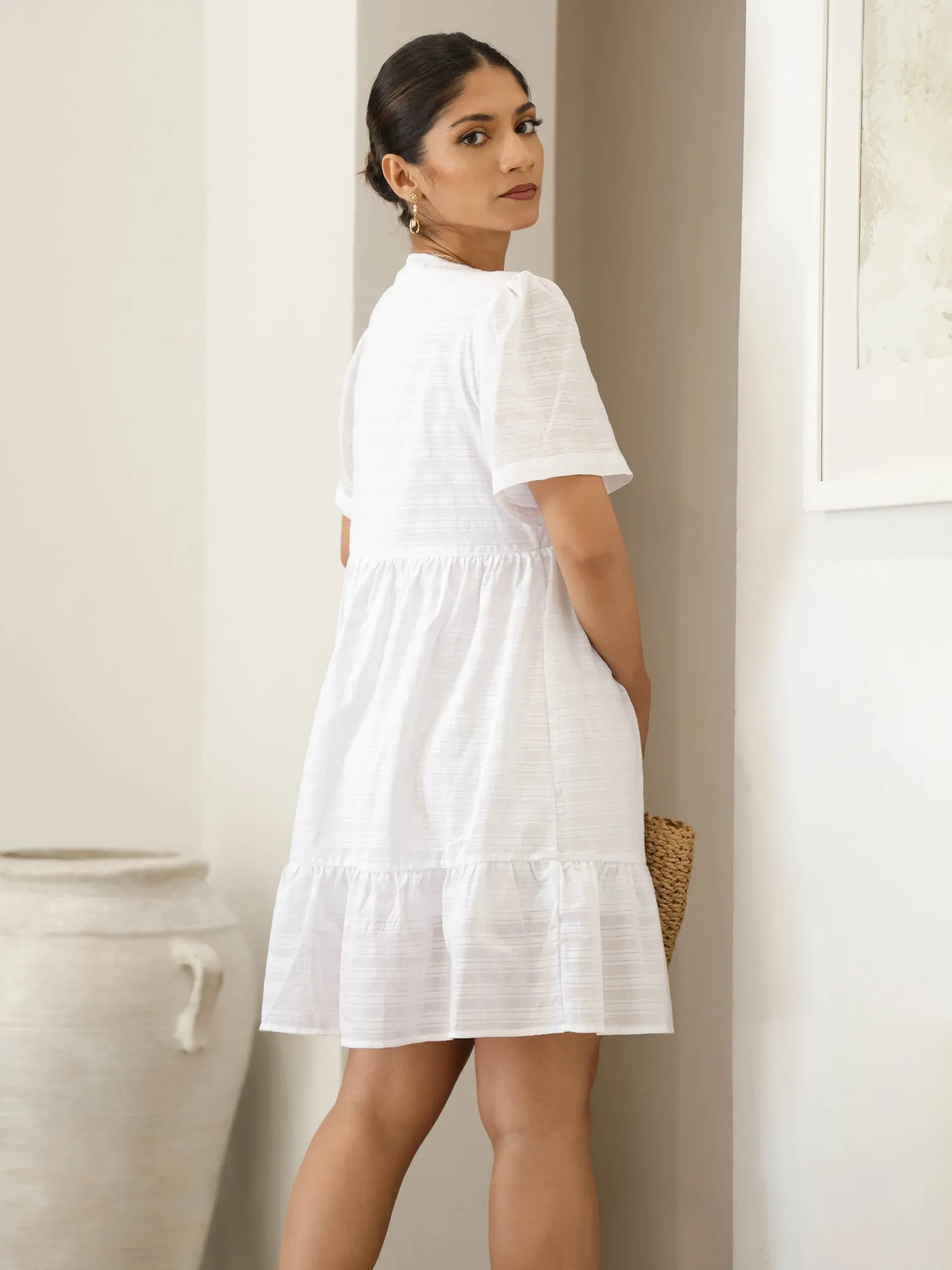 Tiered Mini Dress