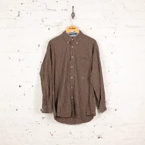 Tommy Hilfiger Button Down Check Shirt - Gold/Blue - L