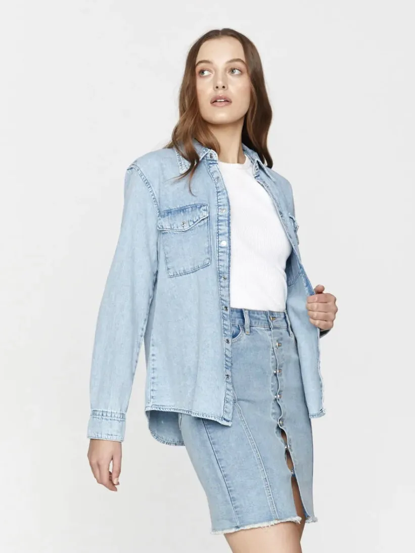 Tulum Denim lightweight Shirt : Blue