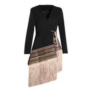TV-NECK BLAZER JACKET "MIRRORS"