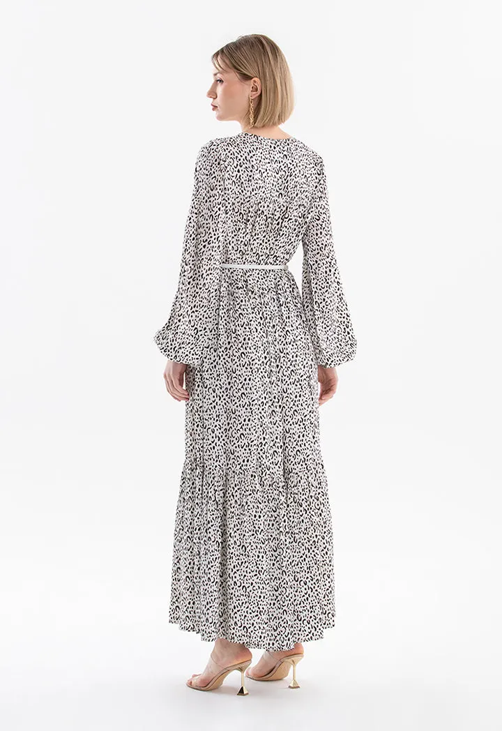 Two Tone Print Summer Dress