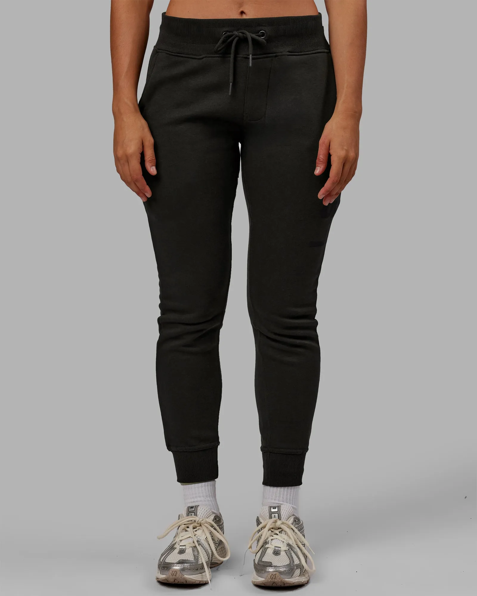 Unisex Structure Track Pants - Pirate Black-Black