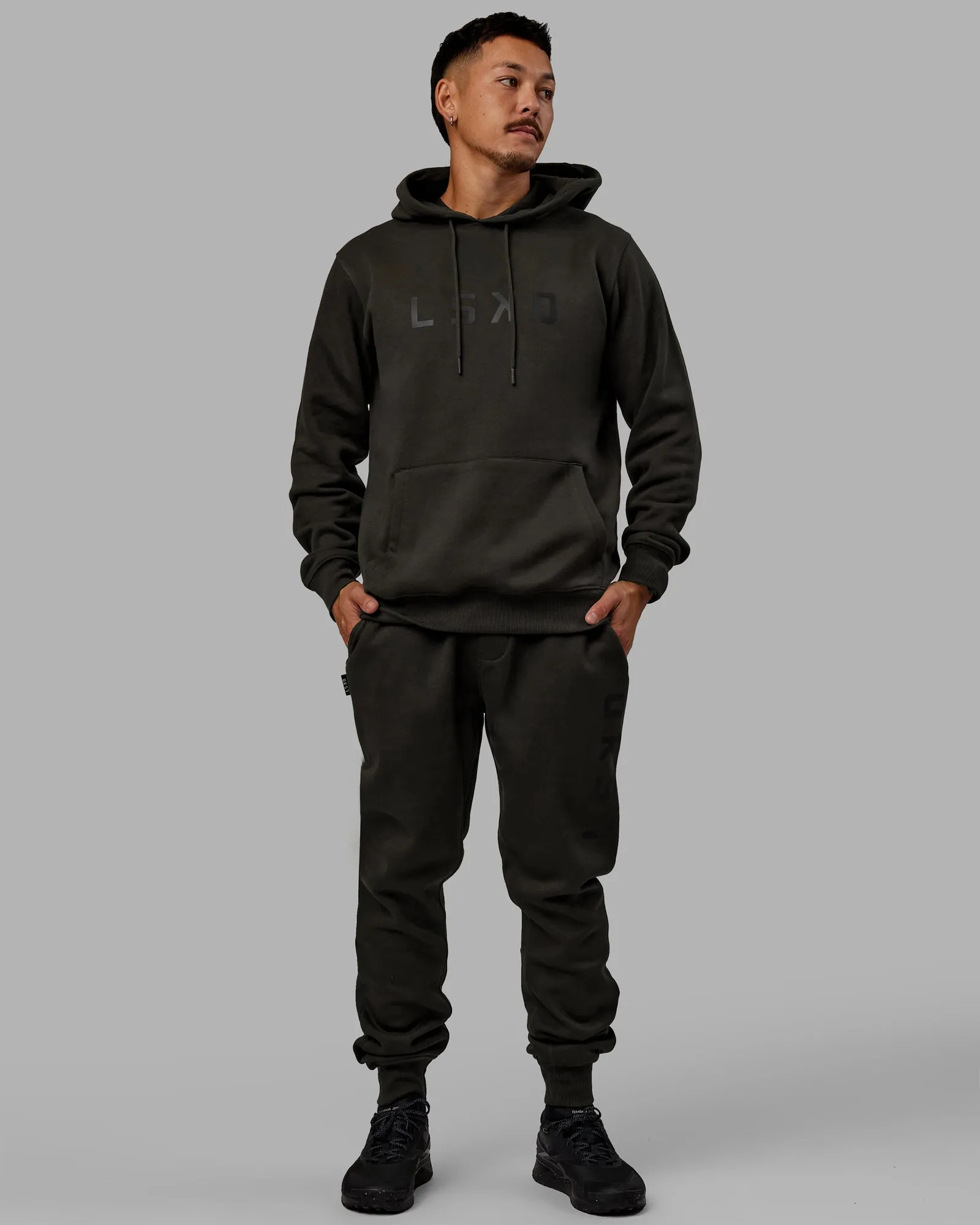 Unisex Structure Track Pants - Pirate Black-Black