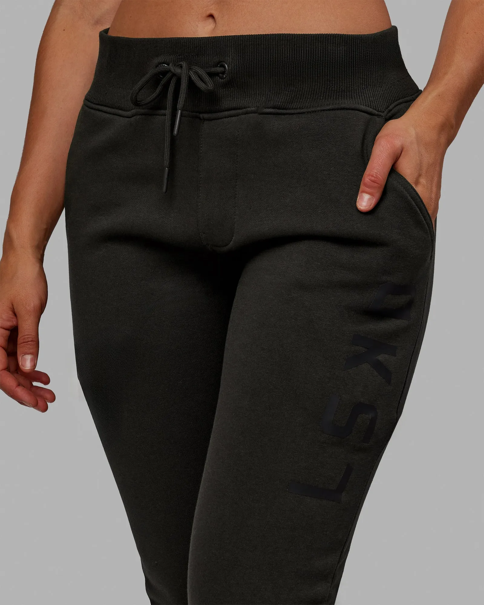 Unisex Structure Track Pants - Pirate Black-Black