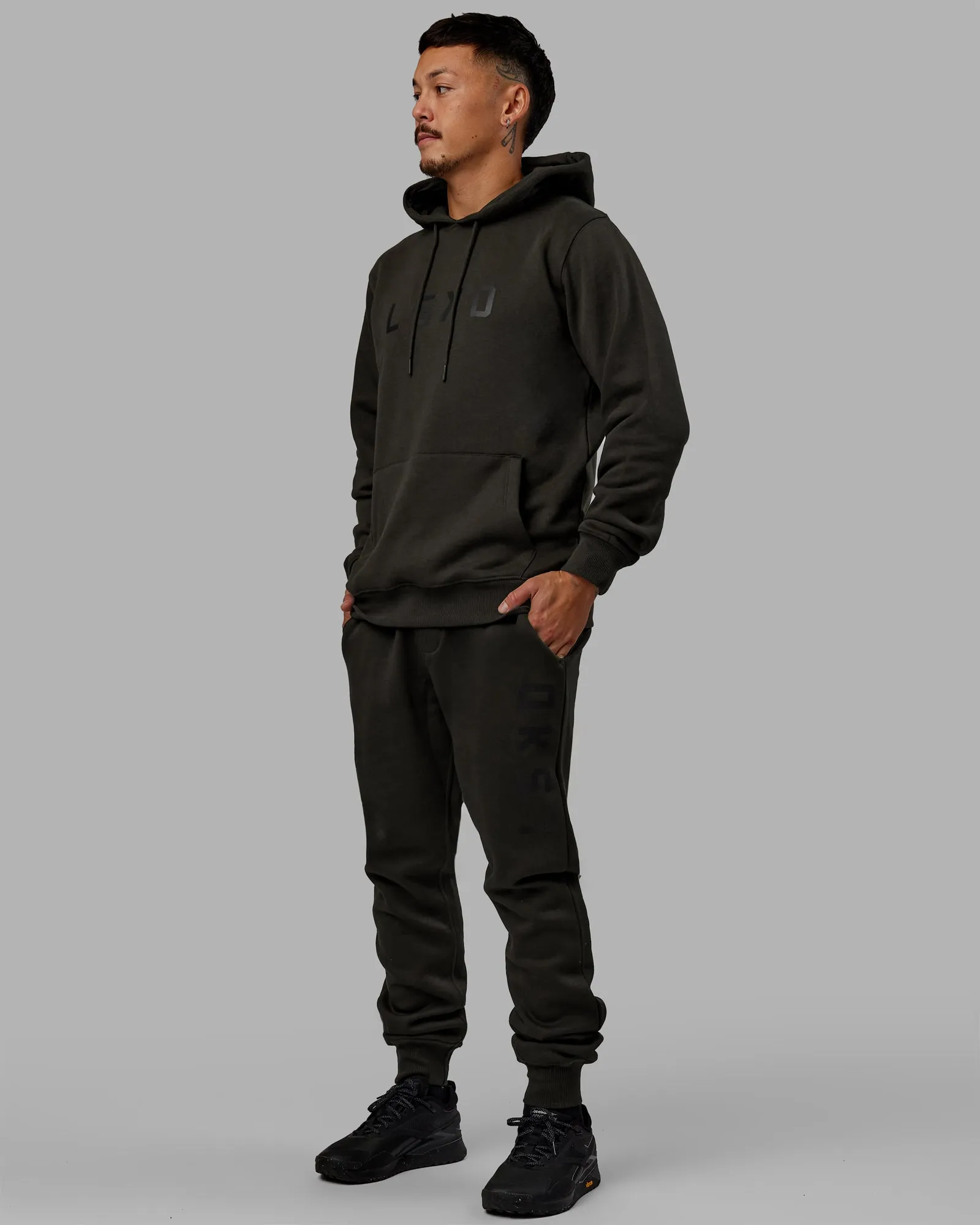 Unisex Structure Track Pants - Pirate Black-Black