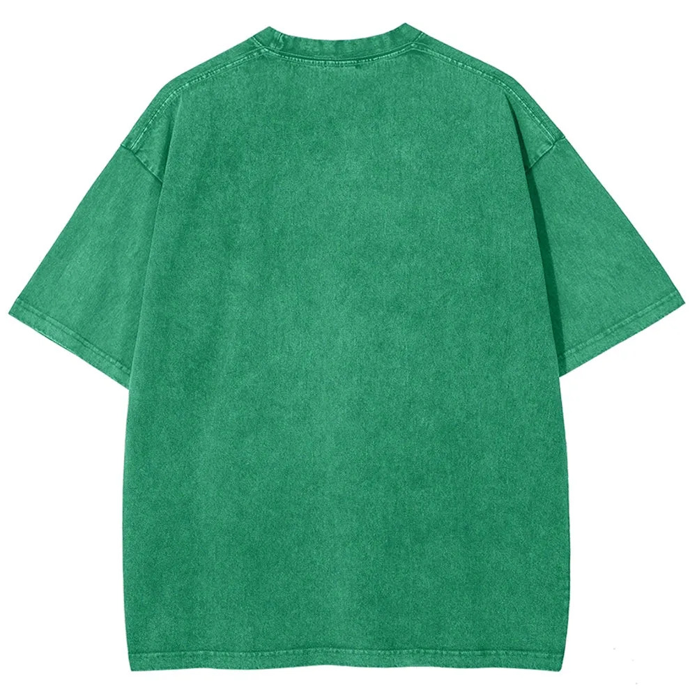 Unisex Vintage Pinches Get Stitches St. Patrick's Day Graphic Washed Tee