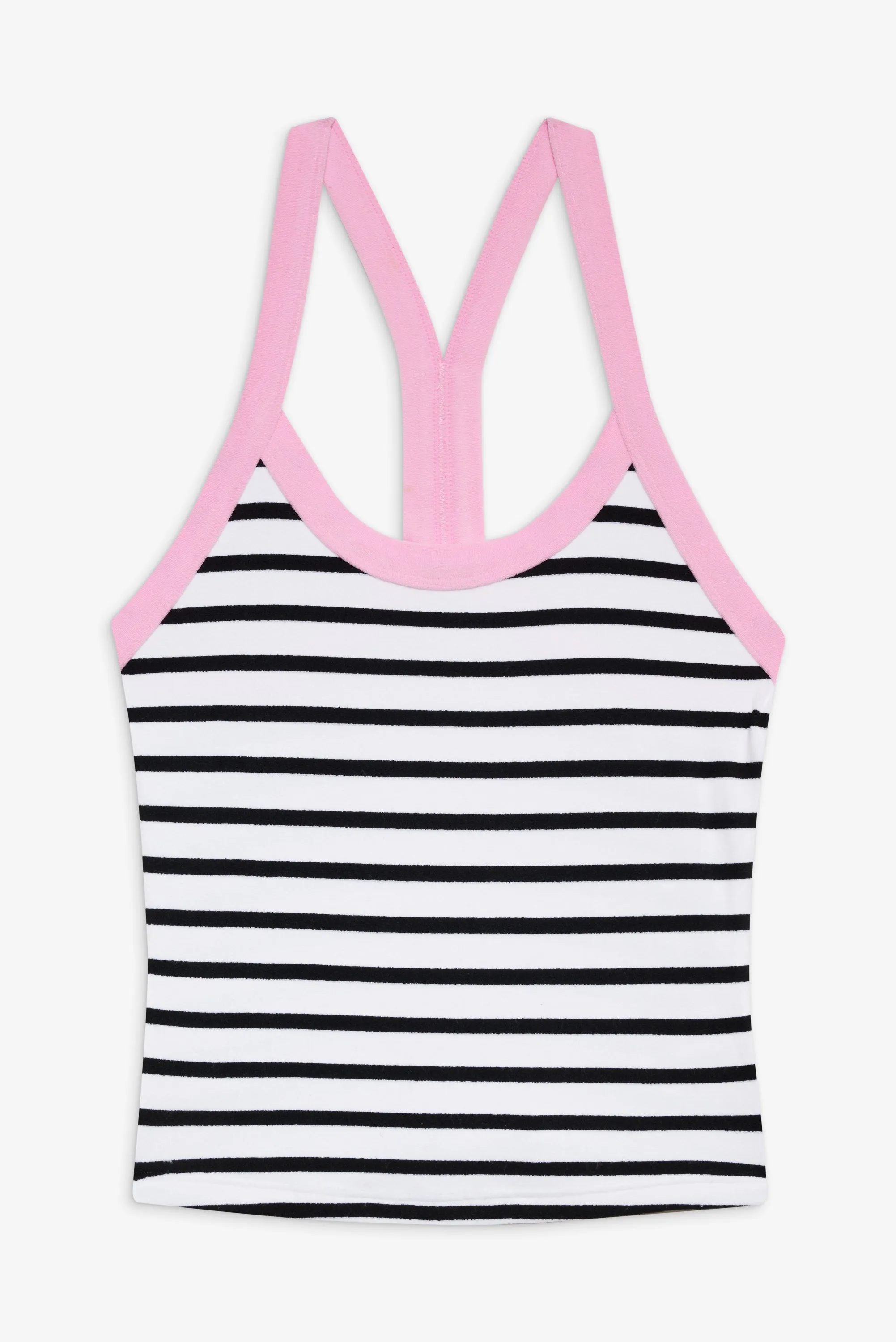 Velma Racerback Tank Top - Vintage Stripe