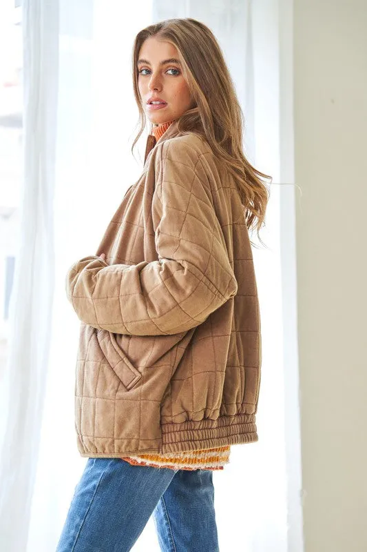 WASHED QUILTED JACKET