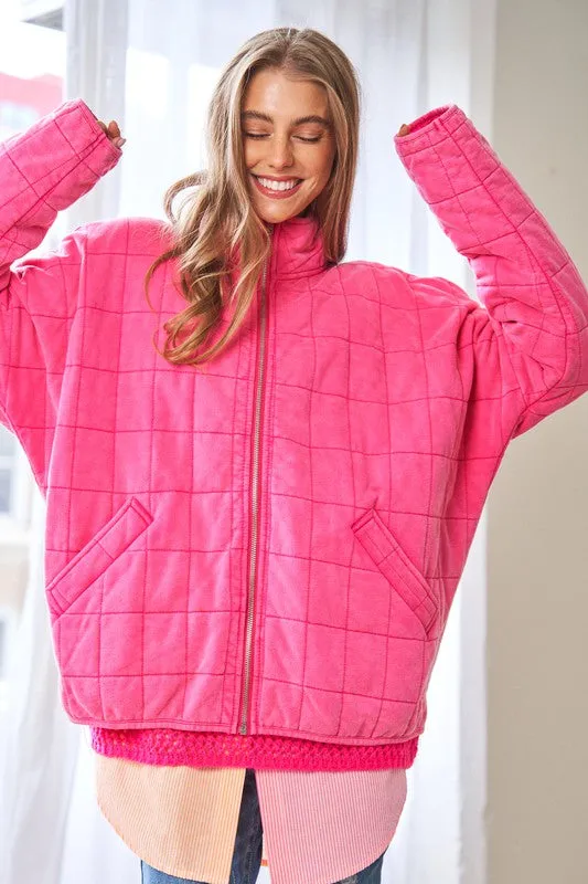 WASHED QUILTED JACKET