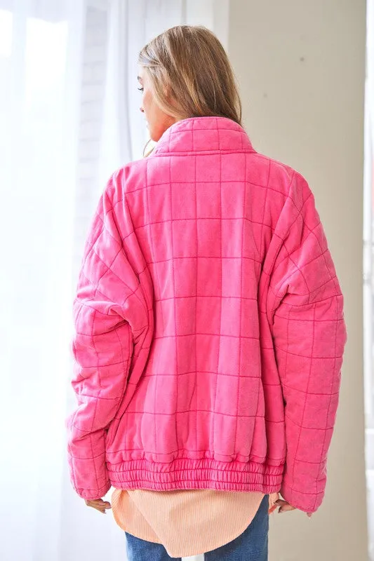 WASHED QUILTED JACKET