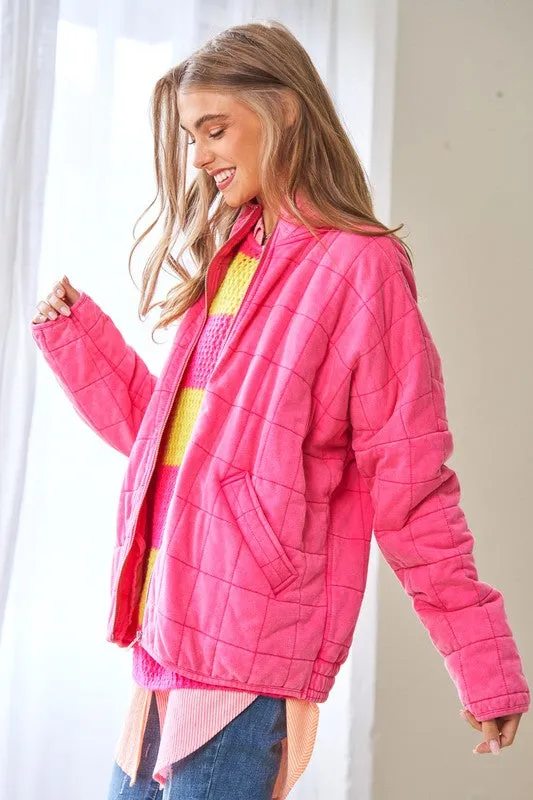 WASHED QUILTED JACKET