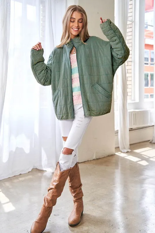 WASHED QUILTED JACKET