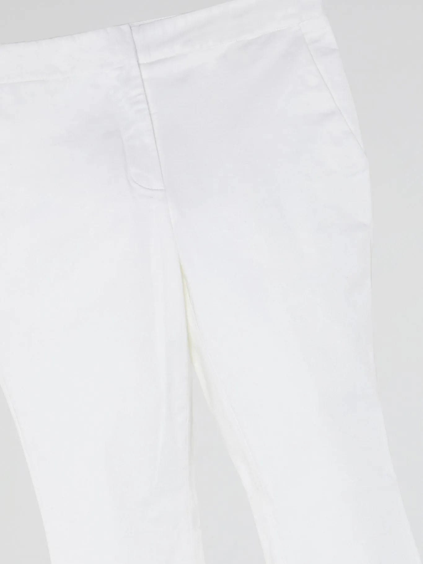White Cropped Pants