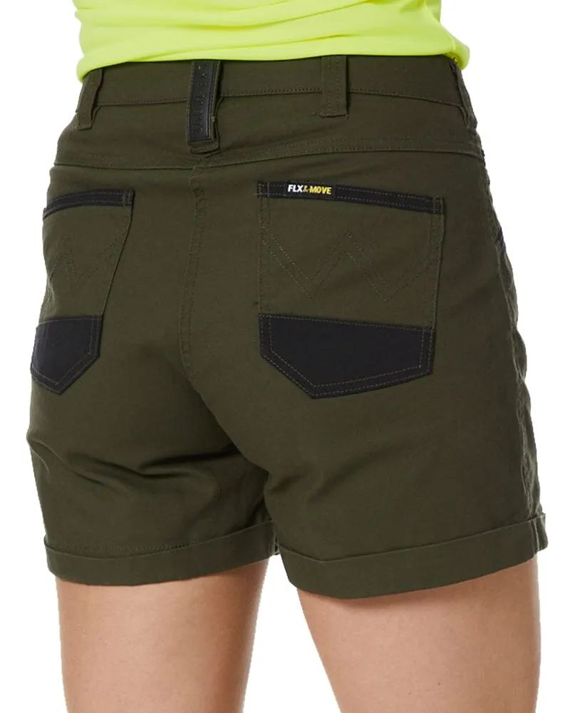 Womens Flex and Move Short Short - Olive