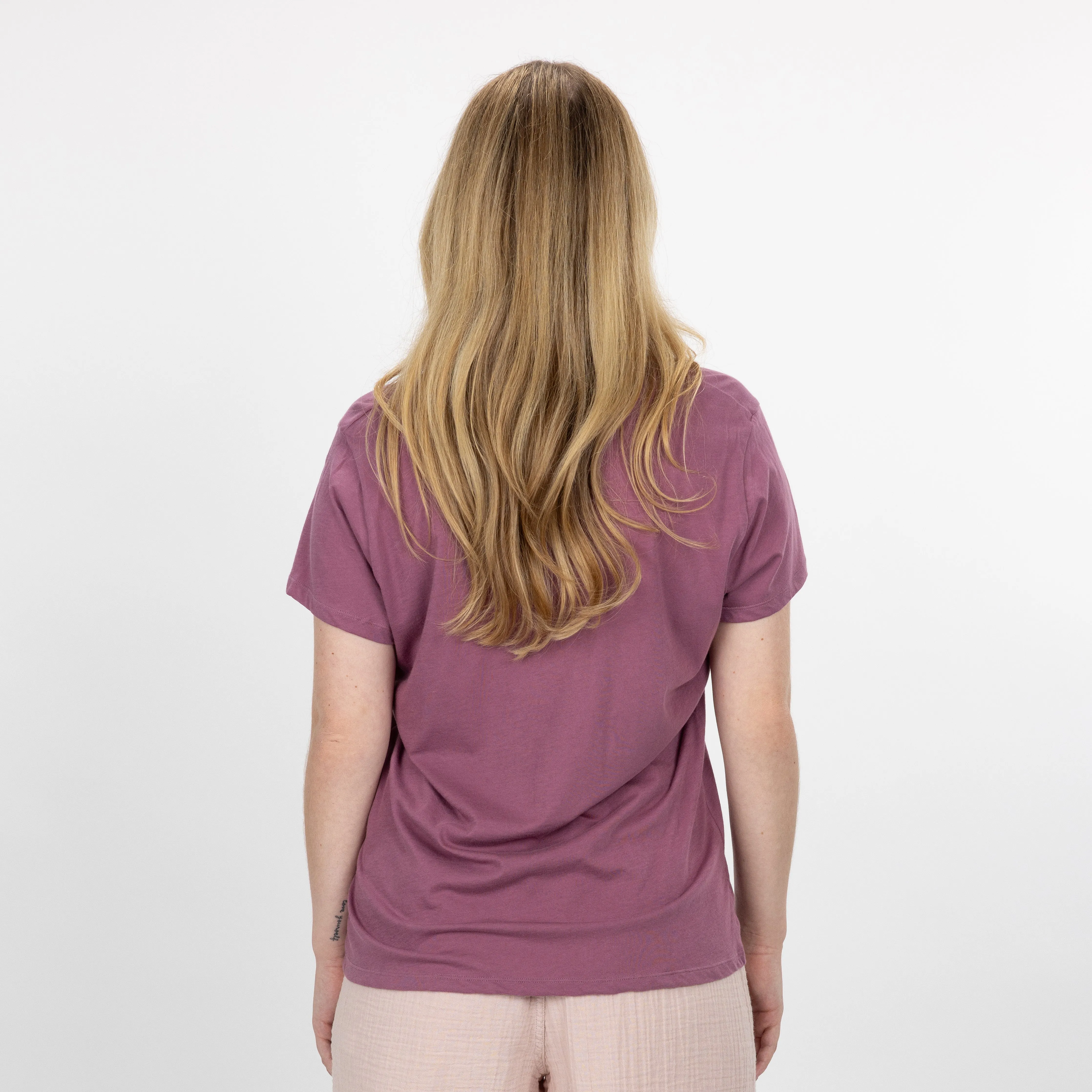 Womens Scoop Neck Tee - Grape Nectar